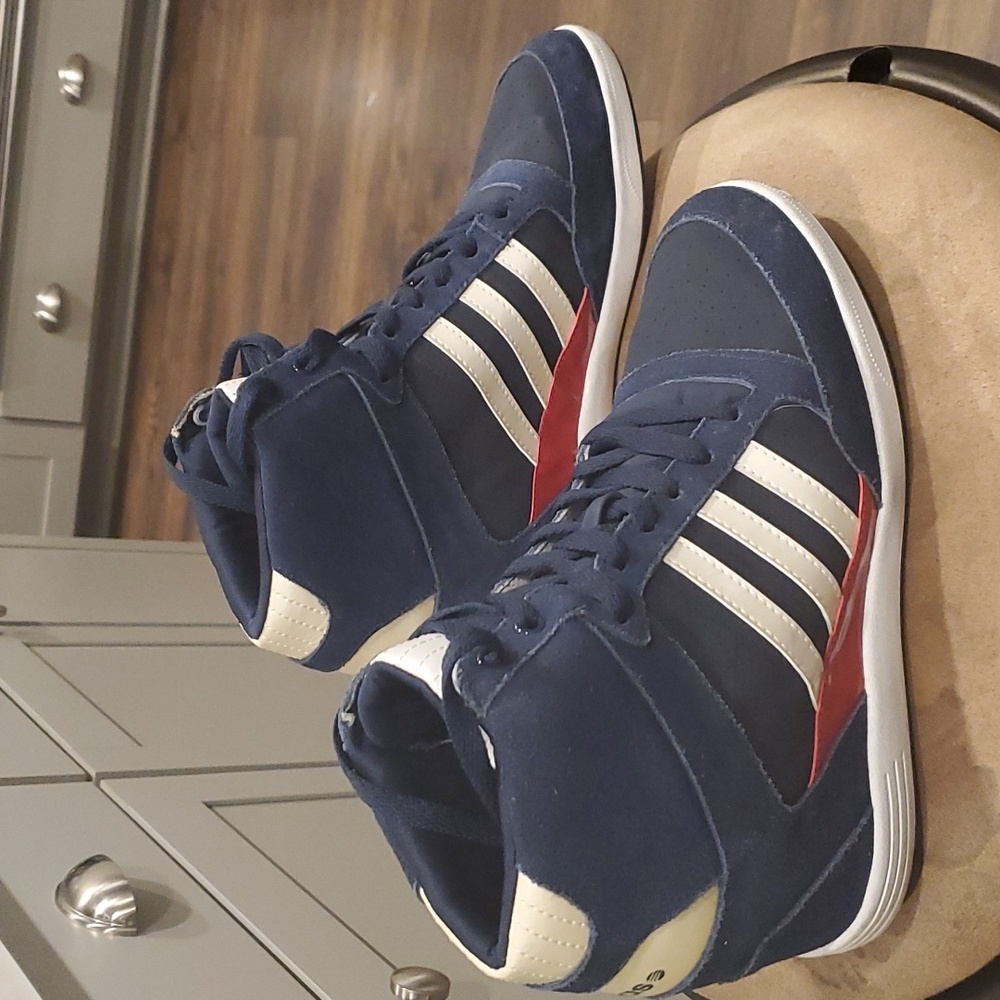 Womens Adidas Neo hidden wedges sky sneakers sz 10